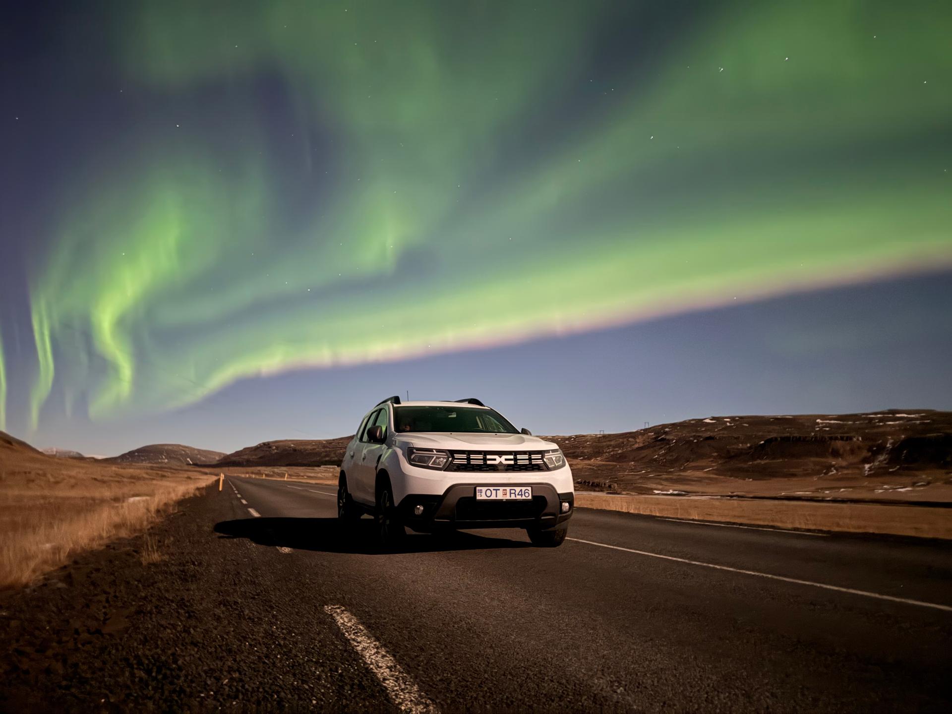 A Viking Wheels rental car in Iceland